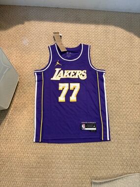Nike Los Angeles Lakers Purple & Gold #77 Luka Doncic NBA Jersey